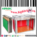 Stainless Steel Supermarket Folding Promotion Counter